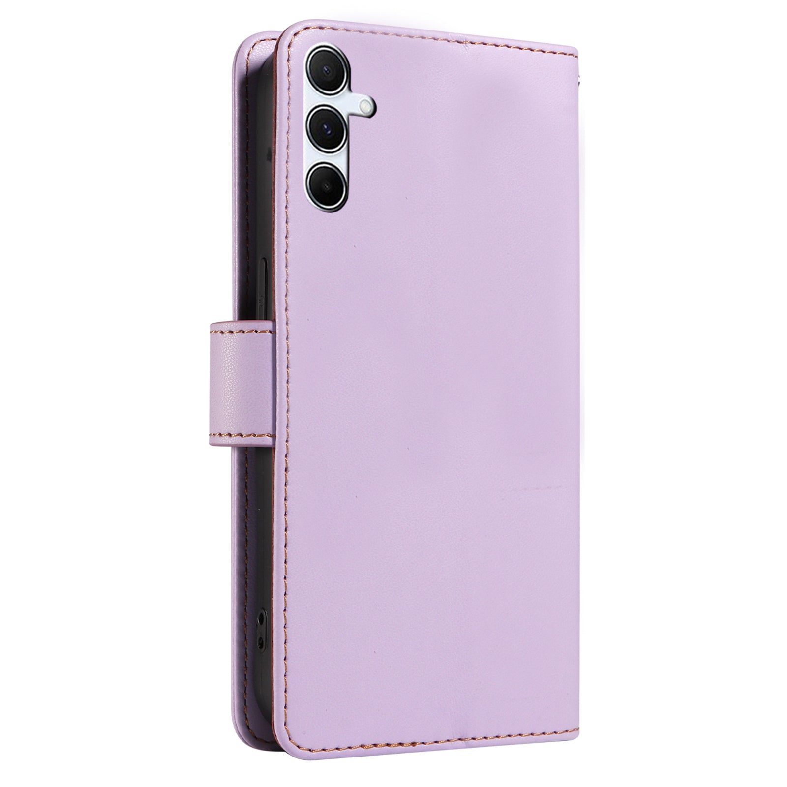 For Samsung Galaxy A16 4G / 5G Case RFID Blocking PU Leather Wallet Flip Phone Cover with Wrist Strap - Lavender Purple For Samsung Galaxy A16 4G / 5G Case RFID Blocking PU Leather Wallet Flip Phone Cover with Wrist Strap - Lavender Purple